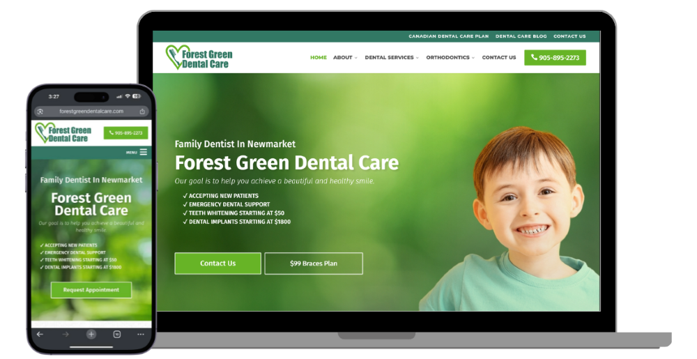 forest green dental website